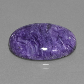 Charoite Viola naturale da 20.31 ct, Taglio ovale, Opaco