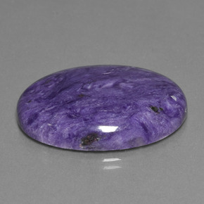 Charoite Viola naturale da 31.59 ct, Taglio ovale, Opaco