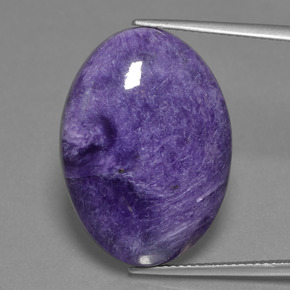 Caroite naturale viola da 20,32 ct, taglio ovale, opaco