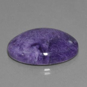 Caroite naturale viola da 20,32 ct, taglio ovale, opaco