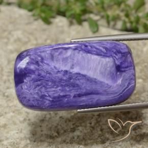 Charoite Velluto Viola Viola naturale da 26.13 ct, Cuscino, Opaco