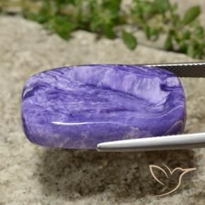 Charoite Velluto Viola Viola naturale da 26.13 ct, Cuscino, Opaco