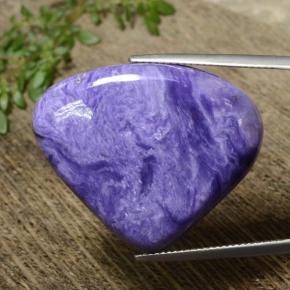 Charoite Viola naturale da 35.08 ct, Forma a pera, Opaco