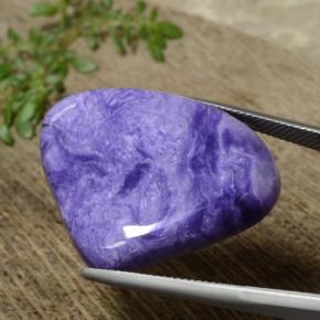Charoite Viola naturale da 35.08 ct, Forma a pera, Opaco