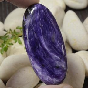 Caroite naturale viola da 58,79 ct, taglio ovale, opaco