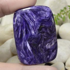 Charoite Viola naturale da 63.73 ct, Taglio a cuscino, Opaco