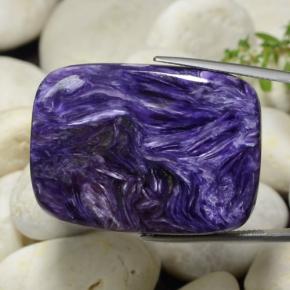 Charoite Viola naturale da 63.73 ct, Taglio a cuscino, Opaco