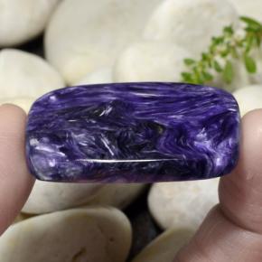 Charoite Viola naturale da 63.73 ct, Taglio a cuscino, Opaco