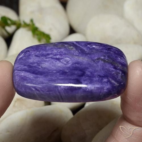 Charoite Viola bluastro naturale da 60.55 ct, Taglio a cuscino, Opaco