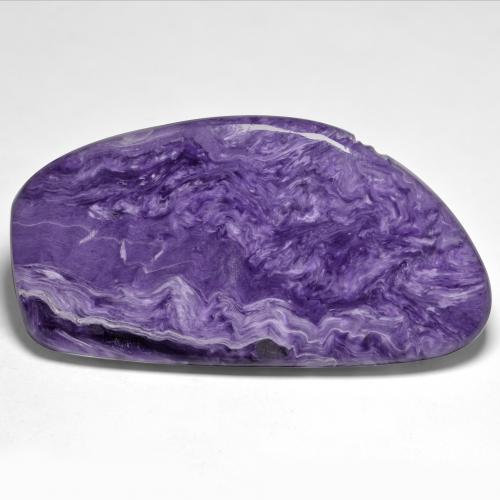 Charoite Viola scuro naturale da 76.84 ct, Forma fantasia, Opaco