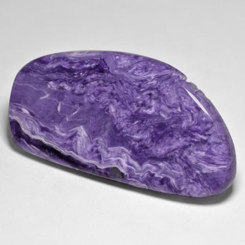 Charoite Viola scuro naturale da 76.84 ct, Forma fantasia, Opaco