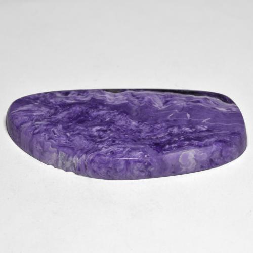 Charoite Viola scuro naturale da 76.84 ct, Forma fantasia, Opaco