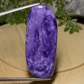 Charoite Viola medio-scuro naturale da 29.45 ct, Forma fantasia, Opaco