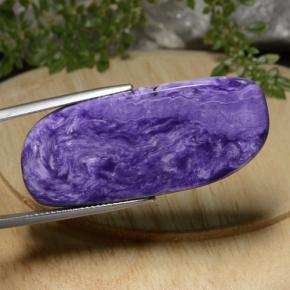 Charoite Viola medio-scuro naturale da 29.45 ct, Forma fantasia, Opaco