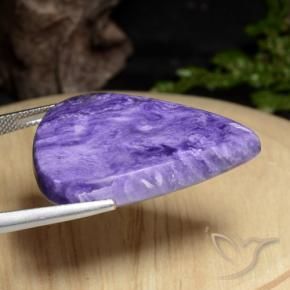Charoite Velluto Viola Viola naturale da 31.11 ct, Forma a pera, Opaco