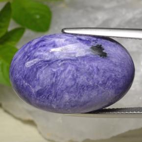 Charoite Viola naturale da 24.91 ct, Taglio ovale, Opaco