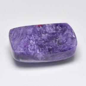 Caroite naturale viola da 11,87 ct, taglio a cuscino, opaco