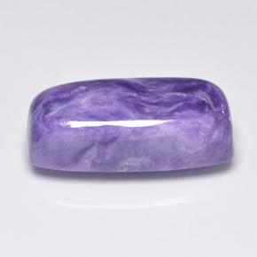 Caroite naturale viola da 9,25 ct, taglio a cuscino, opaco
