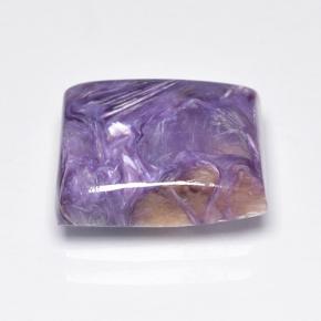 Caroite naturale viola da 5,06 ct, baguette, opaco