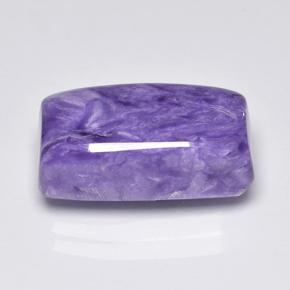 Caroite naturale viola da 8,88 ct, baguette, opaco