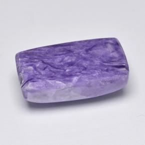 Caroite naturale viola da 8,88 ct, baguette, opaco