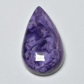 Charoite Viola naturale da 13.05 ct, Forma a pera, Opaco