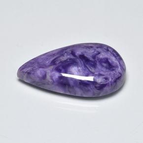 Charoite Viola naturale da 13.05 ct, Forma a pera, Opaco