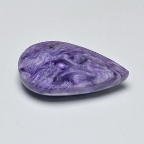 Charoite Viola naturale da 13.05 ct, Forma a pera, Opaco