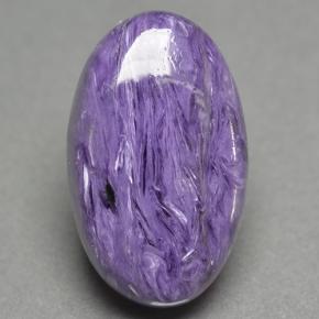 Caroite naturale viola da 10,57 ct, taglio ovale, opaco