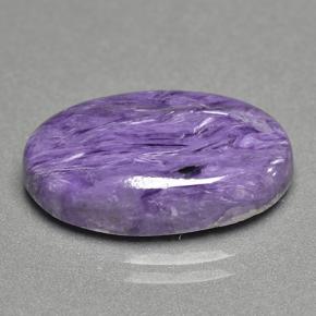 Caroite naturale viola da 10,57 ct, taglio ovale, opaco