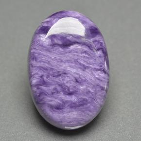 Charoite Viola naturale da 12.16 ct, Taglio ovale, Opaco