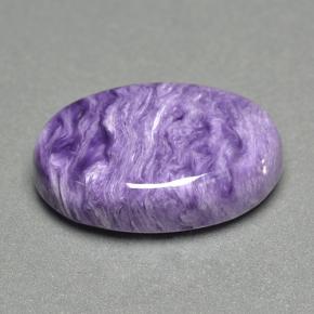 Charoite Viola naturale da 12.16 ct, Taglio ovale, Opaco