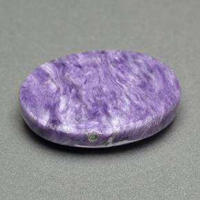 Charoite Viola naturale da 12.16 ct, Taglio ovale, Opaco