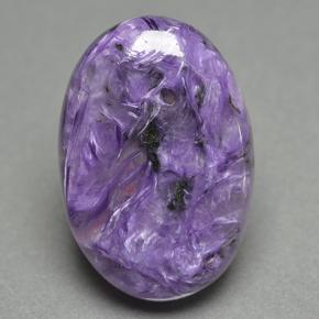 Charoite Viola naturale da 18.41 ct, Taglio ovale, Opaco