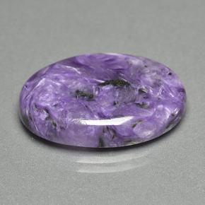 Charoite Viola naturale da 18.41 ct, Taglio ovale, Opaco