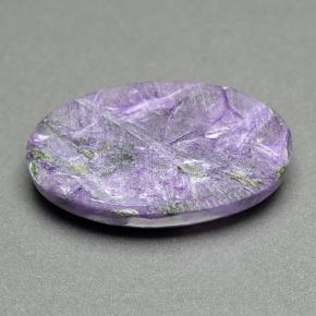 Charoite Viola naturale da 18.41 ct, Taglio ovale, Opaco