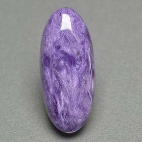 Charoite Viola naturale da 8.15 ct, Taglio ovale, Opaco