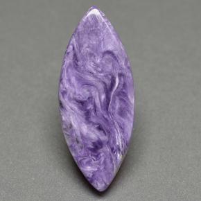 Charoite Viola naturale da 4.65 ct, Taglio marquise, Opaco