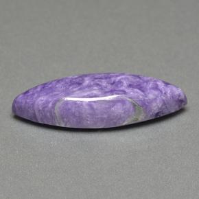Charoite Viola medio naturale da 11.24 ct, Taglio marquise, Opaco