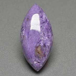 Charoite Viola naturale da 11.38 ct, Taglio marquise, Opaco