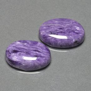Gemme di Charoite Viola naturale da 16.88 ct, Taglio ovale, Opaco