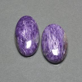 Gemme di Charoite Viola naturale da 13.23 ct, Taglio ovale, Opaco