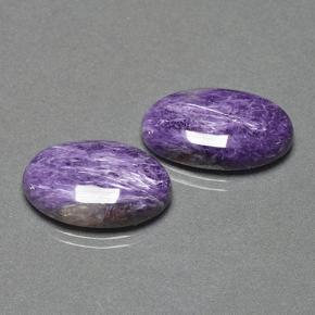 Gemme di Charoite Viola naturale da 13.23 ct, Taglio ovale, Opaco