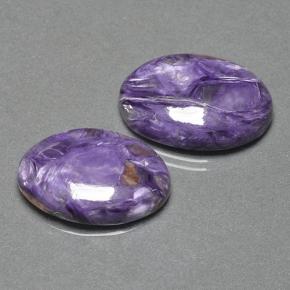 Gemme di Charoite Viola naturale da 20.82 ct, Taglio ovale, Opaco