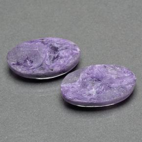 Gemme di Charoite Viola naturale da 14.65 ct, Taglio ovale, Opaco