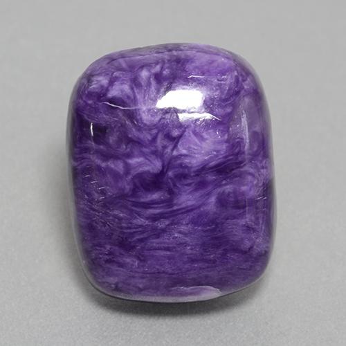 Charoite Viola naturale da 16.05 ct, Taglio a cuscino, Opaco