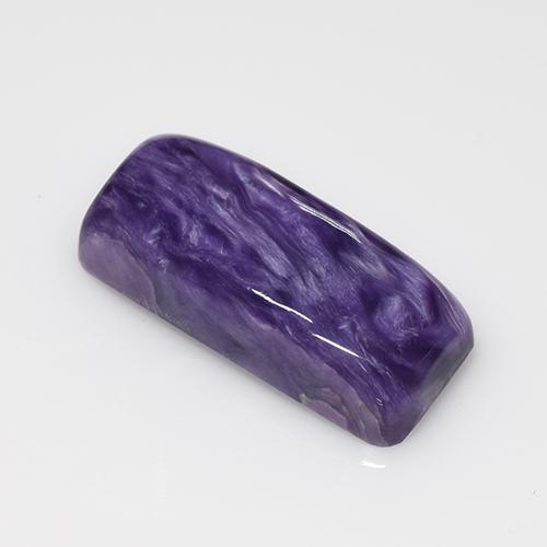 Caroite violetto naturale da 7,11 ct, taglio a cuscino, opaco