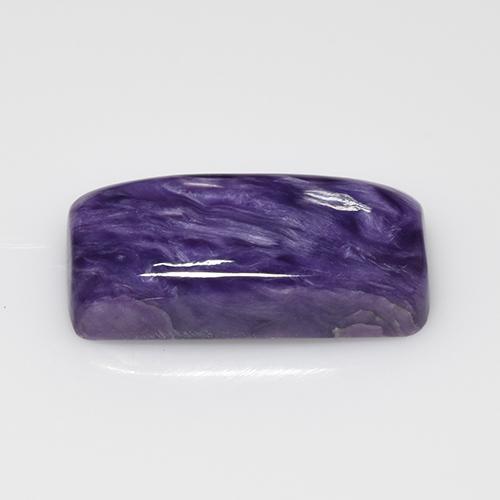 Caroite violetto naturale da 7,11 ct, taglio a cuscino, opaco
