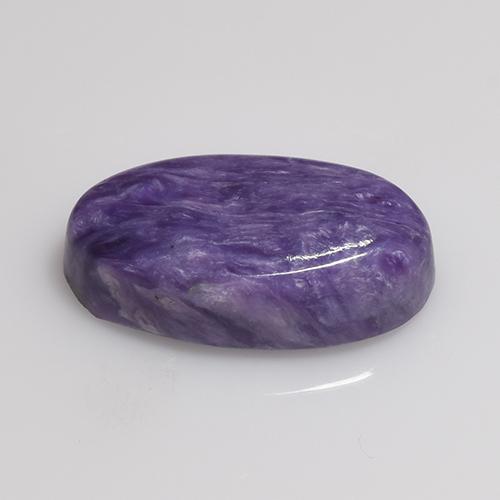 Caroite viola naturale da 4,53 ct, taglio ovale, opaco