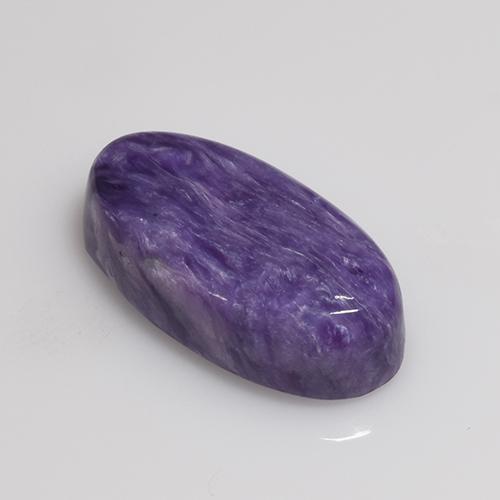 Caroite viola naturale da 4,53 ct, taglio ovale, opaco